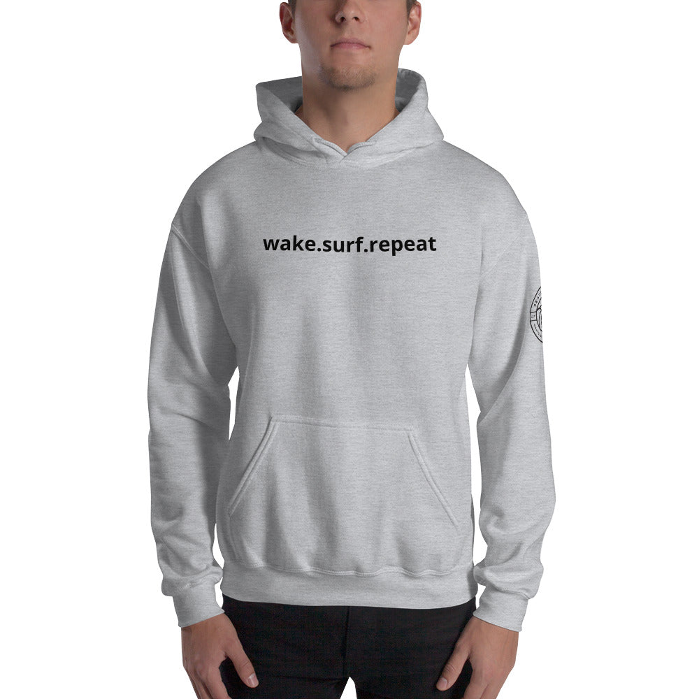 wake surf repeat unsex seattlwake Hooded Sweatshirt